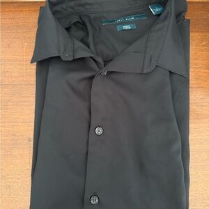 Perry Ellis Men's Black Long Sleeve Dress Shirt